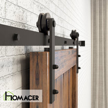 Load image into Gallery viewer, Non-Bypass Sliding Barn Door Hardware Kit - Straight Design Roller
