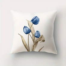 Cargar imagen en el visor de la galería, Blue Flowers Cushion Covers
