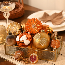 Carregar imagem no visualizador da galeria, Woodland Fall Christmas Tree Ornaments Set, 50-Piece Autumn Harvest Ornaments
