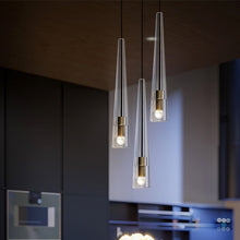 Load image into Gallery viewer, Minimalist Vintage Crystal Pendant Light
