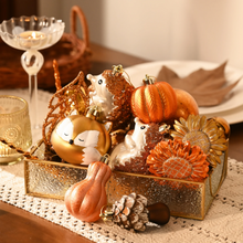 Cargar imagen en el visor de la galería, Fall Harvest Christmas Tree Ornaments Set, 40-Piece Autumn Woodland Ornaments
