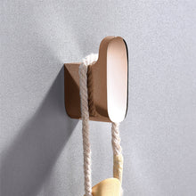 Load image into Gallery viewer, Luxurious 4-Piece Brass Rose Gold Bathroom Hardware Set: Towel Bar, Towel Ring, Toilet Paper Holder, Robe Hook, and Tower Holder - Wall Mounted
