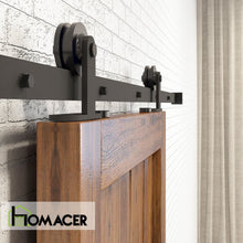 Load image into Gallery viewer, Non-Bypass Sliding Barn Door Hardware Kit - T-Shape Design Roller
