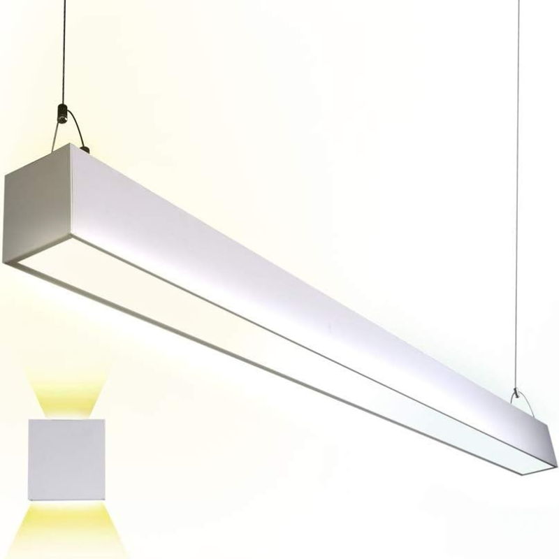8ft LED Linear Strip Light - Selectable Wattage (65W/75W/90W) and Selectable Color Temperature (3500K/4000K/5000) - 11700 Lumens