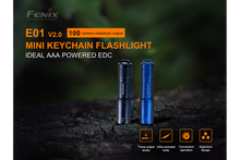 Load image into Gallery viewer, Fenix E01 V2.0 AAA LED Flashlight
