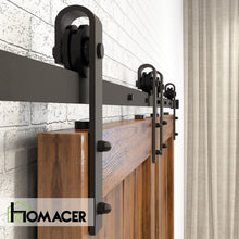 Load image into Gallery viewer, Non-Bypass Sliding Barn Door Hardware Kit - Classic Design Roller
