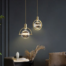 Carregar imagem no visualizador da galeria, Modern Ring Crystal LED Pendant Light
