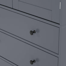 Load image into Gallery viewer, [Assembly Video Provided]77inch Farmhouse Kitchen Pantry, Freestanding Tall Cupboard Storage Cabinet with 3 Adjustable Shelves, 8 Door Shelves, 3 Drawers for Kitchen, Dining Room, Gray
