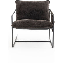 Load image into Gallery viewer, 2 Sets 1 Case, Upholstered hanging armchair with arm pocket metal frame, crushed foam cushions and skin-friendly braid for living room and bedroom. Dark Gray
