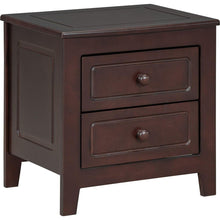 Cargar imagen en el visor de la galería, 3-Pieces Bedroom Sets,Full Size Wood Platform Bed and Two Nightstands-Dark Walnut

