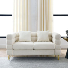 Carregar imagem no visualizador da galeria, 3-seater + 3-seater Combination sofa.White teddy(Ivory)
