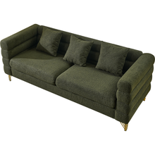 Carregar imagem no visualizador da galeria, 3-seater + 2-seater Combination sofa.Green teddy
