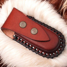 Load image into Gallery viewer, Custom Handmade Damascus Pocket Knife – Epoxy Resin Handle
