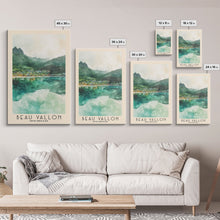 Load image into Gallery viewer, Beau Vallon, Seychelles Watercolor Beach Print, Vacation Gift, Seychelles Wall Art, Beach Painting, Beach Decor, Beach Painting
