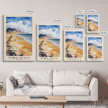 Load image into Gallery viewer, Búðir Beach, Iceland Watercolor Beach Print, Vacation Gift, Iceland Wall Art, Beach Painting, Beach Decor, Beach Painting
