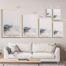 Load image into Gallery viewer, Coligny Beach, South Carolina Watercolor Print, Vacation Gift, South Carolina Wall Art, Beach Painting, Beach Decor, Large Wall Art, Wood Frame Art
