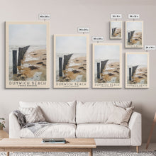 Load image into Gallery viewer, Dunwich Beach, United Kingdom Watercolor Beach Print, Vacation Gift, United Kingdom Wall Art, Framed Canvas Print, Framed Beach Painting
