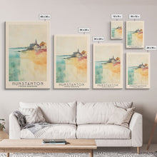 Cargar imagen en el visor de la galería, Hunstanton, United Kingdom Watercolor Print, Vacation Gift, United Kingdom Wall Art, Beach Painting, Beach Decor, Beach Or Lakehouse Art

