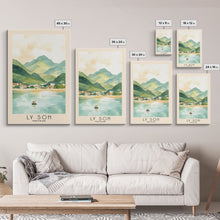 Load image into Gallery viewer, Ly Son, Vietnam Watercolor Print, Vacation Gift, Vietnam Wall Art, Beach Painting, Beach Decor, Beach Or Lakehouse Art

