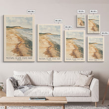 Load image into Gallery viewer, Mustang Island State Park, Texas Watercolor Print, Vacation Gift, Texas Wall Art, Vacation Wall Art, Vacatation Memories, Beach Decor, Beach Or Lakehouse Art
