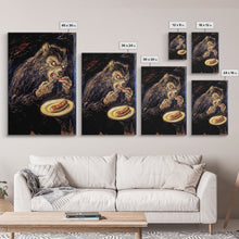 Carregar imagem no visualizador da galeria, Abstract Halloween Art of a Werewolf Howling at the Moon, Capturing the Spirit of the Spooky Season in Bold, Colorful Strokes

