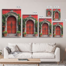 Cargar imagen en el visor de la galería, Change Hacienda Architecture Framed Canvas Print, Mexican Wall Art, Art of Mexico, Original Artwork, Wood Framed Ready To Hang
