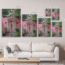 Cargar imagen en el visor de la galería, Change675 Architecture Print, 19th Century Architecture Photography, Mexico City Wall Art, Wood Framed Canvas Print
