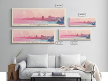 Load image into Gallery viewer, Alexandria, Egypt Watercolor Beach Print, Vacation Gift, Egypt Wall Art, Beach Painting, Beach Decor, Beach Painting
