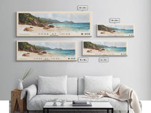Load image into Gallery viewer, Anse St Jose, Seychelles Watercolor Beach Print, Vacation Gift, Seychelles Wall Art, Beach Painting, Beach Decor, Beach Painting
