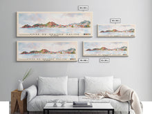 Load image into Gallery viewer, Anse de Grande Saline, St. Barths Watercolor Print, Vacation Gift, St. Barths Wall Art, Beach Painting, Beach Decor, Large Wall Art, Wood Frame Art
