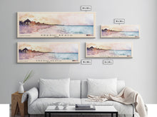 Carregar imagem no visualizador da galeria, Arashi Beach, Aruba Watercolor Beach Print, Vacation Gift, Aruba Wall Art, Framed Canvas Print, Framed Beach Painting
