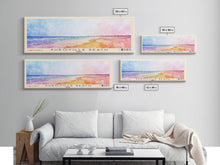 Carregar imagem no visualizador da galeria, Auroville Beach, India Watercolor Beach Print, Vacation Gift, India Wall Art, Framed Canvas Print, Framed Beach Painting
