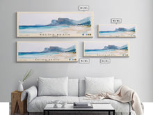 Carregar imagem no visualizador da galeria, Balos Beach, Greece Watercolor Beach Print, Vacation Gift, Greece Wall Art, Framed Canvas Print, Framed Beach Painting
