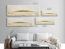 Load image into Gallery viewer, Bazaruto Island, Mozambique Watercolor Beach Print, Vacation Gift, Mozambique Wall Art, Beach Painting, Beach Decor, Beach Painting
