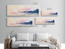 Cargar imagen en el visor de la galería, Bintan Island, Indonesia Watercolor Beach Print, Vacation Gift, Indonesia Wall Art, Framed Canvas Print, Framed Beach Painting
