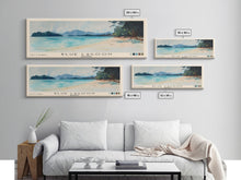 Load image into Gallery viewer, Blue Lagoon, Malasyia Watercolor Beach Print, Vacation Gift, Malasyia Wall Art, Beach Painting, Beach Decor, Beach Painting

