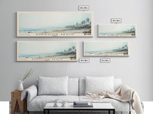 Carregar imagem no visualizador da galeria, Burwood Beach, Jamaica Watercolor Beach Print, Vacation Gift, Jamaica Wall Art, Framed Canvas Print, Framed Beach Painting
