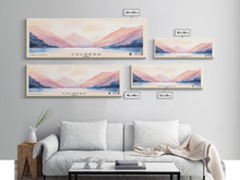 Load image into Gallery viewer, Caldera, Chile Watercolor Print, Vacation Gift, Chile Wall Art, Beach Painting, Beach Decor, Large Wall Art, Wood Frame Art
