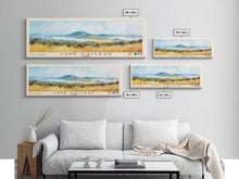 Load image into Gallery viewer, Cape Maclear, Malawi Watercolor Print, Vacation Gift, Malawi Wall Art, Beach Painting, Beach Decor, Large Wall Art, Wood Frame Art
