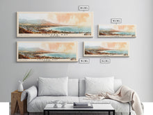 Load image into Gallery viewer, Coffee Bay, South Africa Watercolor Print, Vacation Gift, South Africa Wall Art, Beach Painting, Beach Decor, Large Wall Art, Wood Frame Art
