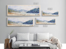 Cargar imagen en el visor de la galería, Coiba Island, Panamá Watercolor Beach Print, Vacation Gift, Panamá Wall Art, Framed Canvas Print, Framed Beach Painting
