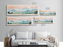 Load image into Gallery viewer, Dongtou, China Watercolor Print, Vacation Gift, China Wall Art, Beach Painting, Beach Decor, Large Wall Art, Wood Frame Art

