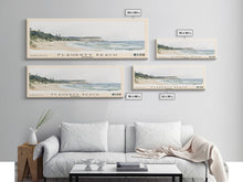 Load image into Gallery viewer, Flaherty Beach, Australia Watercolor Print, Vacation Gift, Australia Wall Art, Beach Painting, Beach Decor, Large Wall Art, Wood Frame Art
