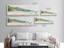 Carregar imagem no visualizador da galeria, Fort Clarence Beach, Jamaica Watercolor Beach Print, Vacation Gift, Jamaica Wall Art, Framed Canvas Print, Framed Beach Painting
