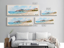 Load image into Gallery viewer, Giardini naxos beach, Italy Watercolor Beach Print, Vacation Gift, Italy Wall Art, Beach Painting, Beach Decor, Beach Painting
