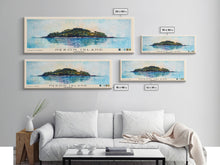 Carregar imagem no visualizador da galeria, Heron Island, Australia Watercolor Beach Print, Vacation Gift, Australia Wall Art, Beach Painting, Beach Decor, Beach Painting

