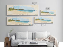 Load image into Gallery viewer, Liku Beach, Fiji Watercolor Print, Vacation Gift, Fiji Wall Art, Beach Painting, Beach Decor, Beach Or Lakehouse Art
