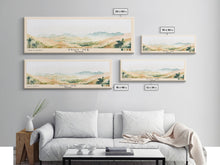 Load image into Gallery viewer, Mui Ne, Vietnam Watercolor Print, Vacation Gift, Vietnam Wall Art, Beach Painting, Beach Decor, Large Wall Art, Wood Frame Art
