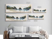 Load image into Gallery viewer, Nihiwatu Beach, Sumba, Indonesia Watercolor Print, Vacation Gift, Sumba, Indonesia Wall Art, Beach Painting, Beach Decor, Beach Or Lakehouse Art
