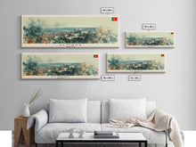 Carregar imagem no visualizador da galeria, Alicante Spain Travel Art, City Art, Framed Canvas Print or Metal Wall Art, Europe Travel Poster, Panoramic Wall Art, Extra Wide Wall Art
